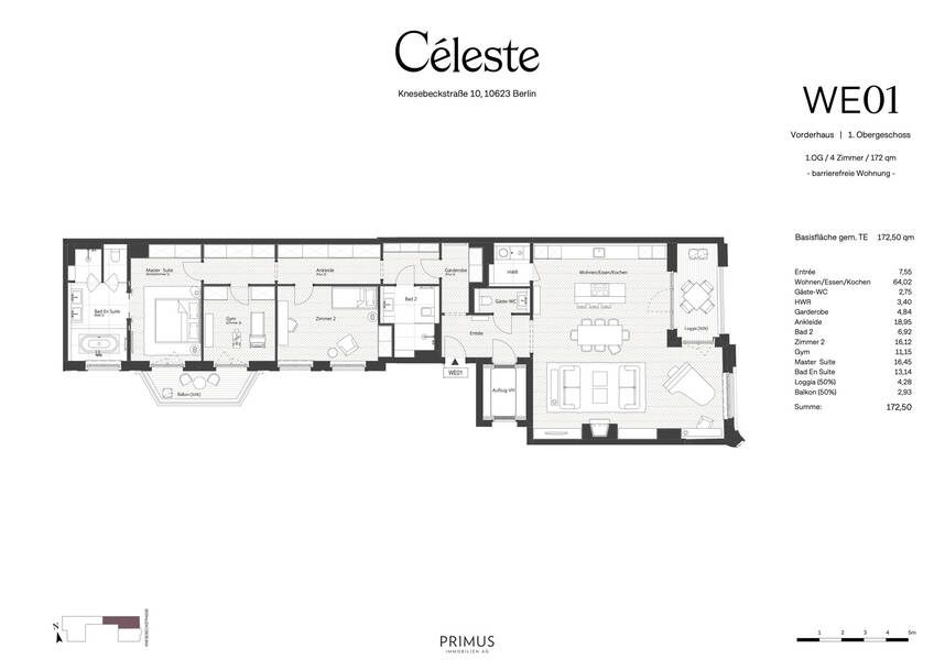 Celeste Apartments Berlin Floorplan 1