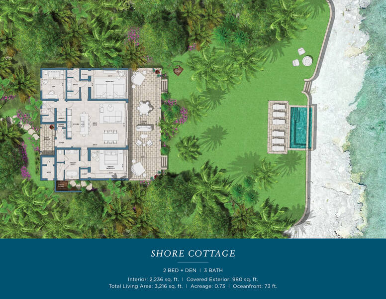 Shore Cottage 11 at Montage Cay Floorplan 3