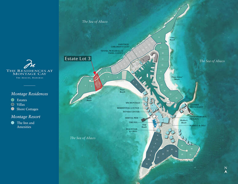 Ocean Estate Lot 3 at Montage Cay Floorplan 3