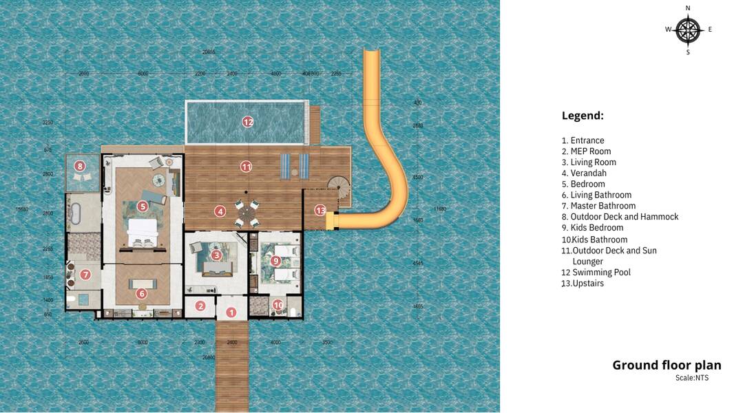 2 Bed SIX & SIX Branded Residences Floorplan 2